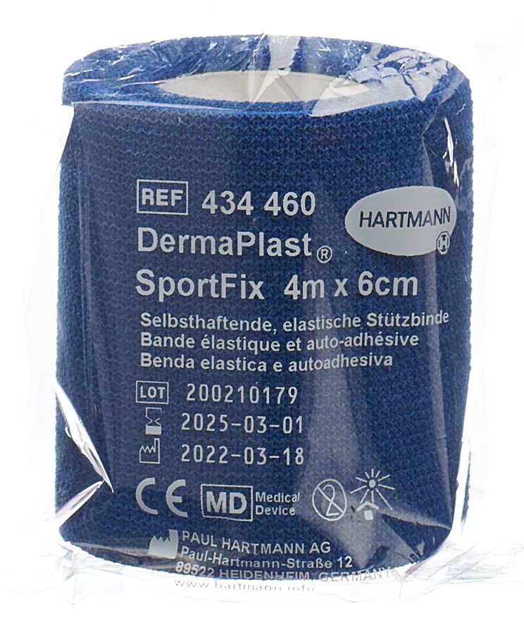 DERMAPLAST SportFix 6cmx4m bleu 