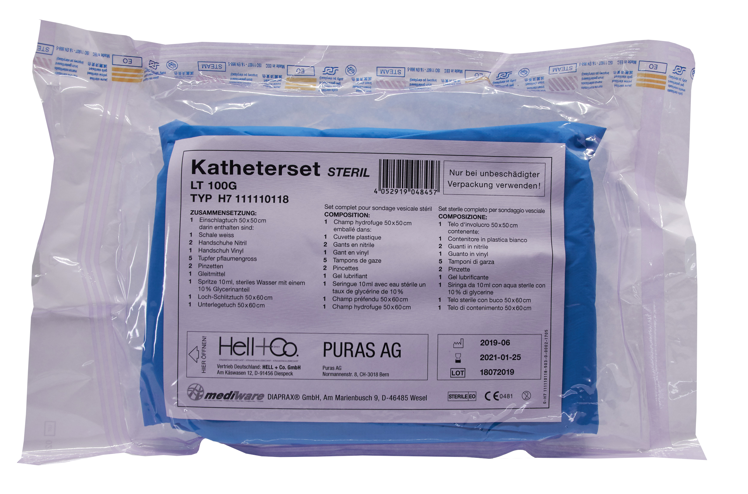 Katheterset m Glycoblockspritze steril 