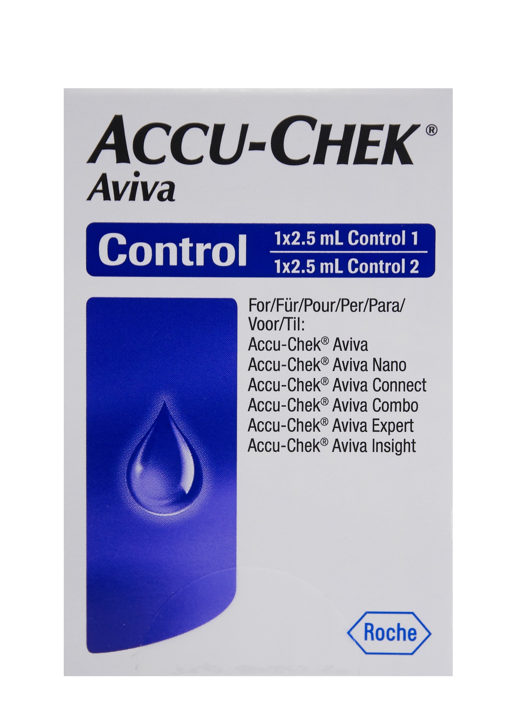 ACCU CHEK AVIVA solution de contrôle  2 x 2.5ml 