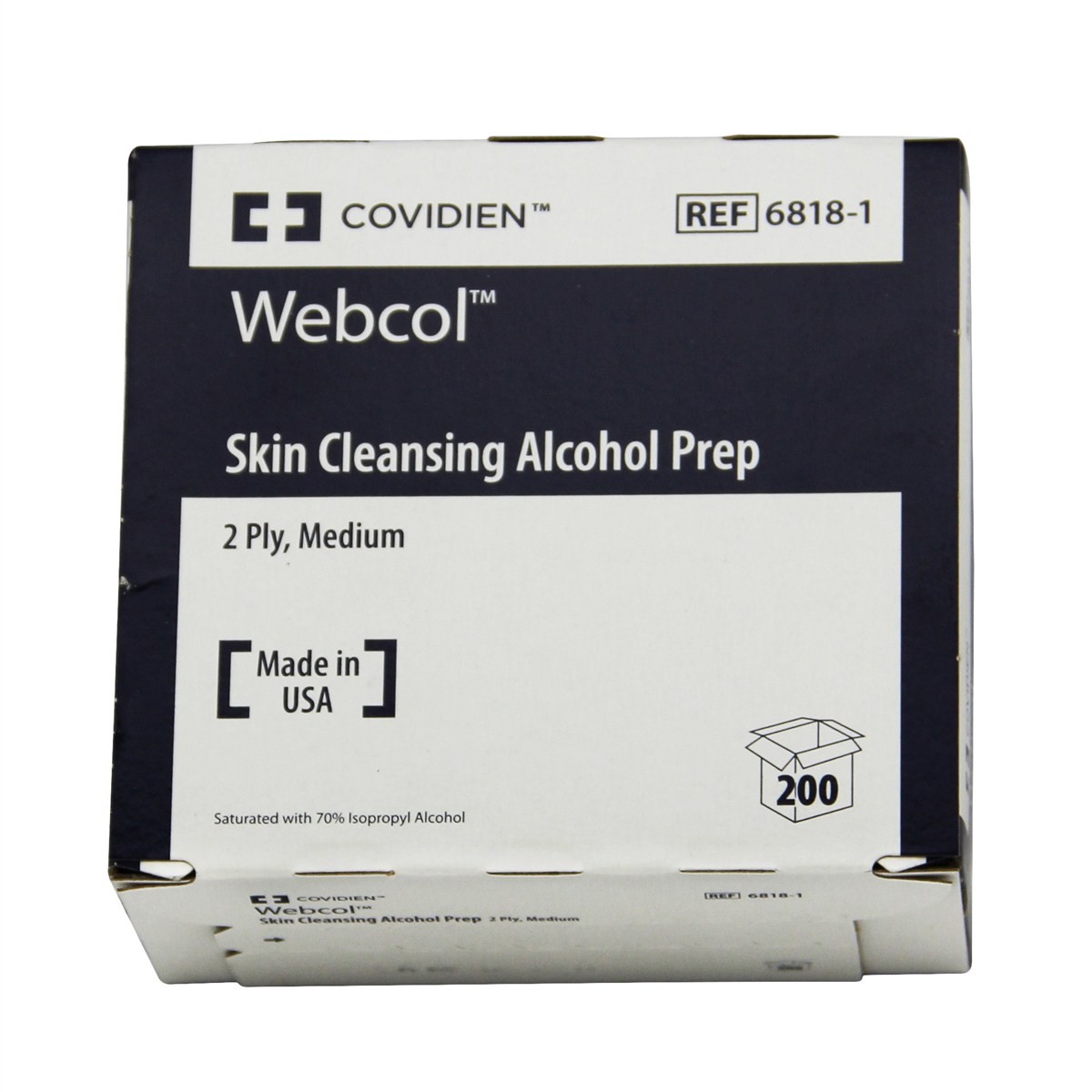 WEBCOL Alkoholtupfer 36x31mm steril 200 Stk 