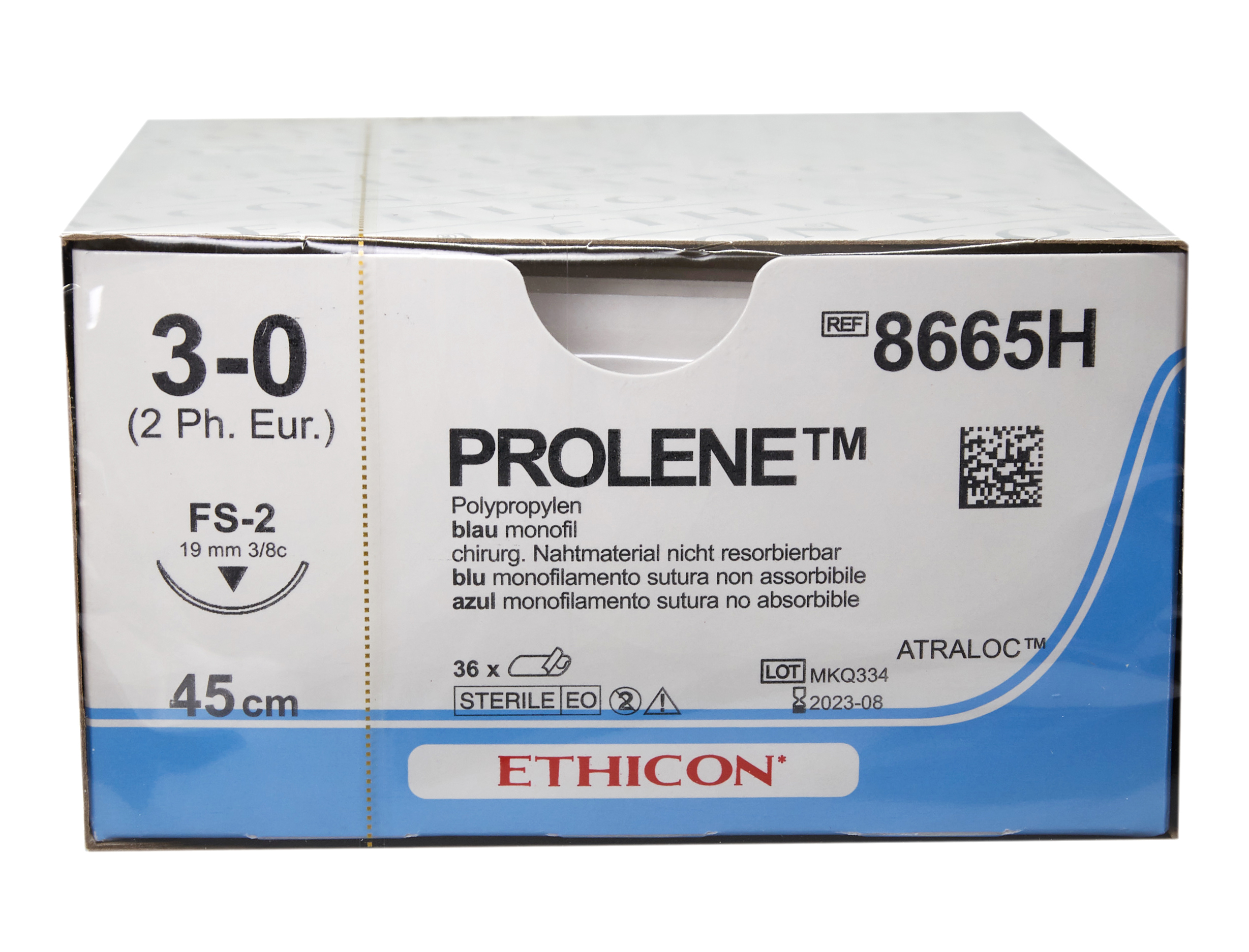 PROLENE 45cm bleu 3-0 FS-2 36 pce 