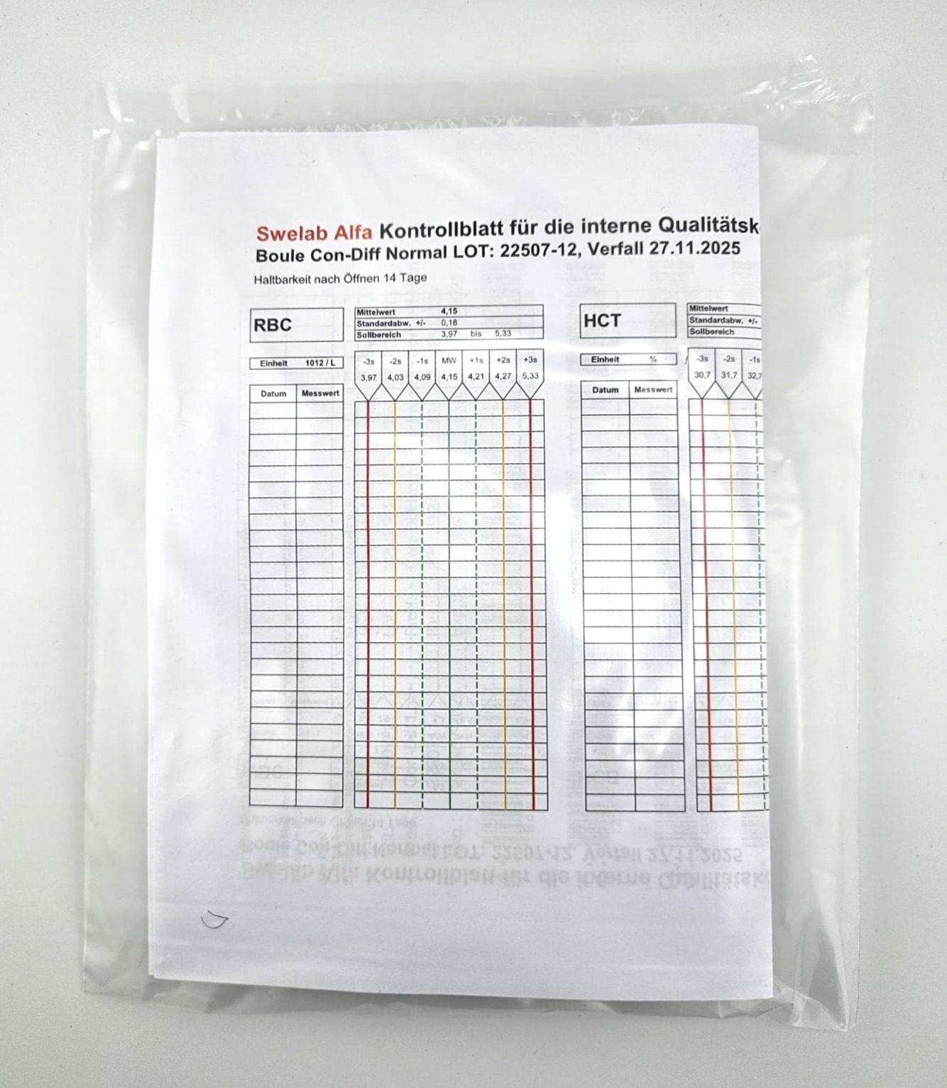 Swelab Kontrollblut Con normal 1x4.5ml 