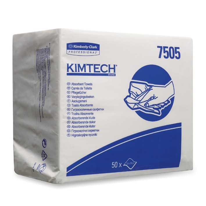 KIMTECH Pflegetuch 32x38cm weiss 50 Stk 