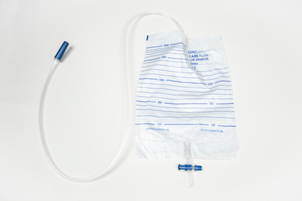 Sacchetto per urine 2,0l/90cm zip+drenaggio CAREFLOW 10pz. 