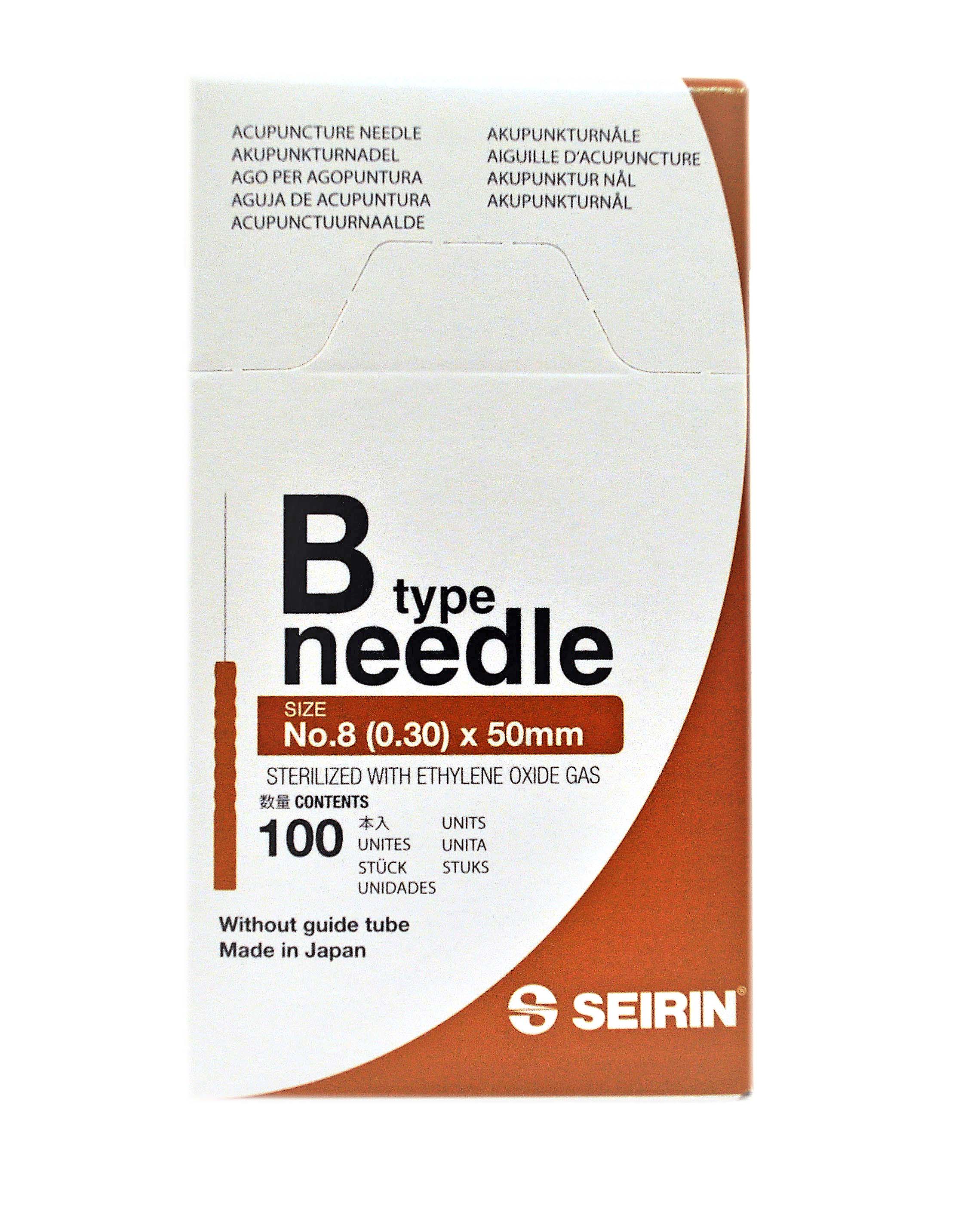 KIRIN SEIRIN aiguil acupun 0.30x50mm b-t 100 pce 