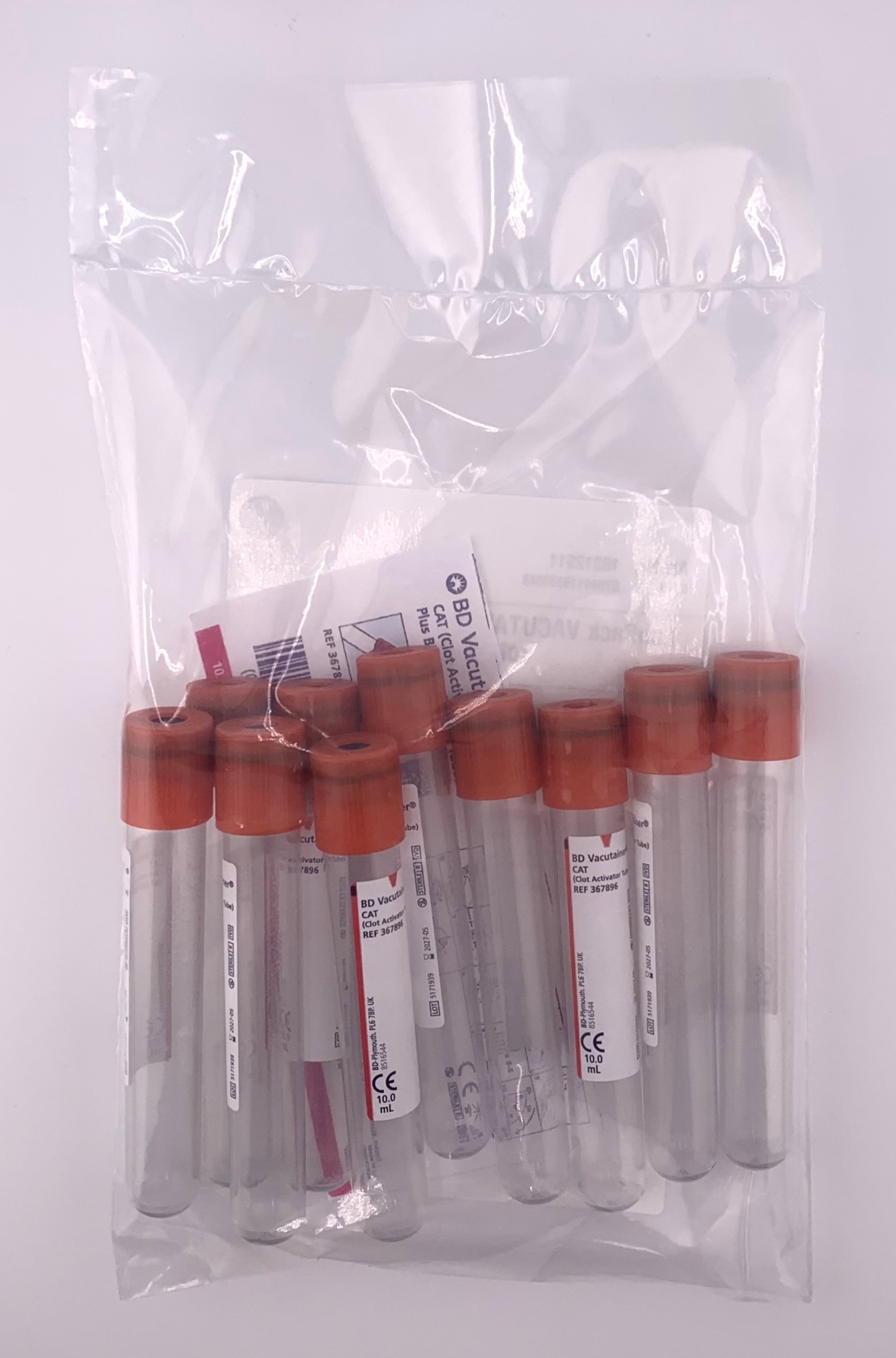 LabPack VACUTAINER Siero CAT 10ml rosso 10 pz V2 