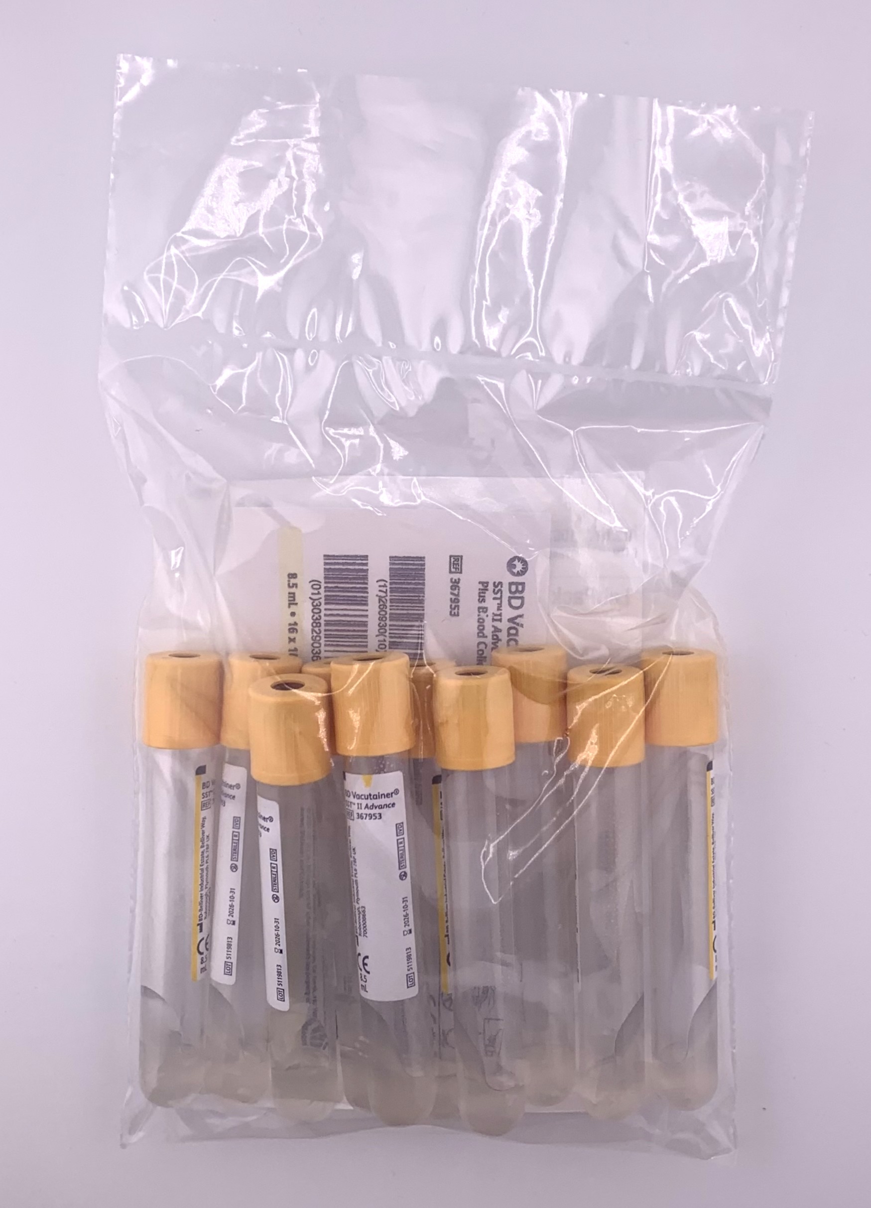 LabPack VACUTAINER Siero Gel 8,5ml oro 10 pz V1 