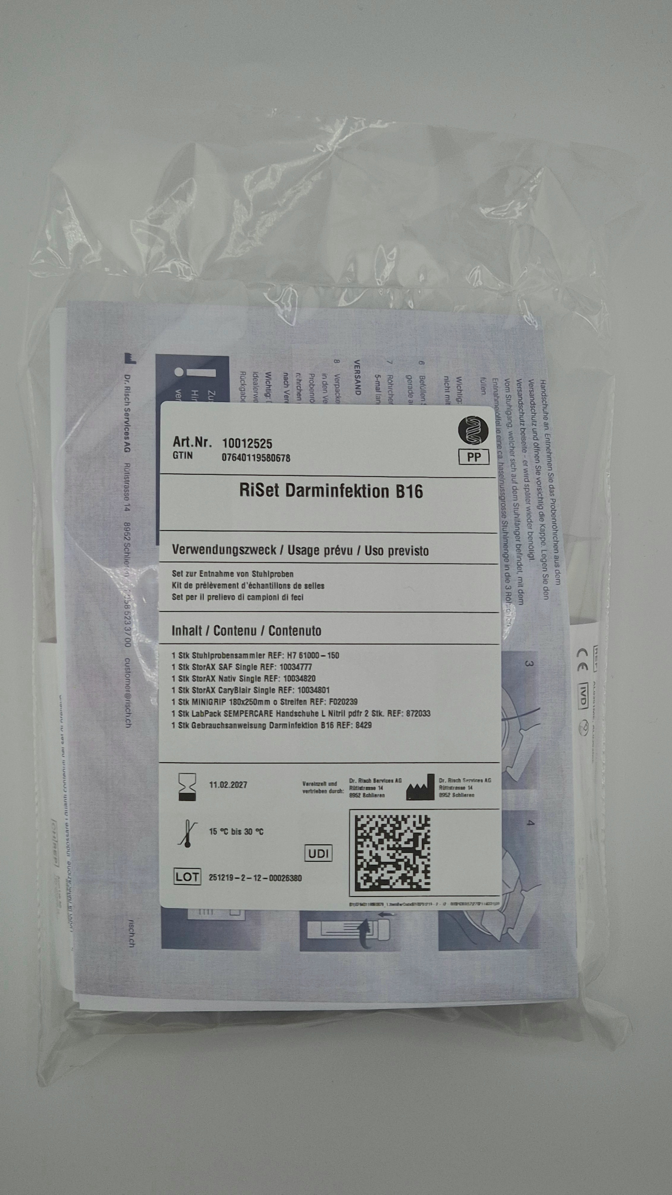RiSet infezione intestinale B16 