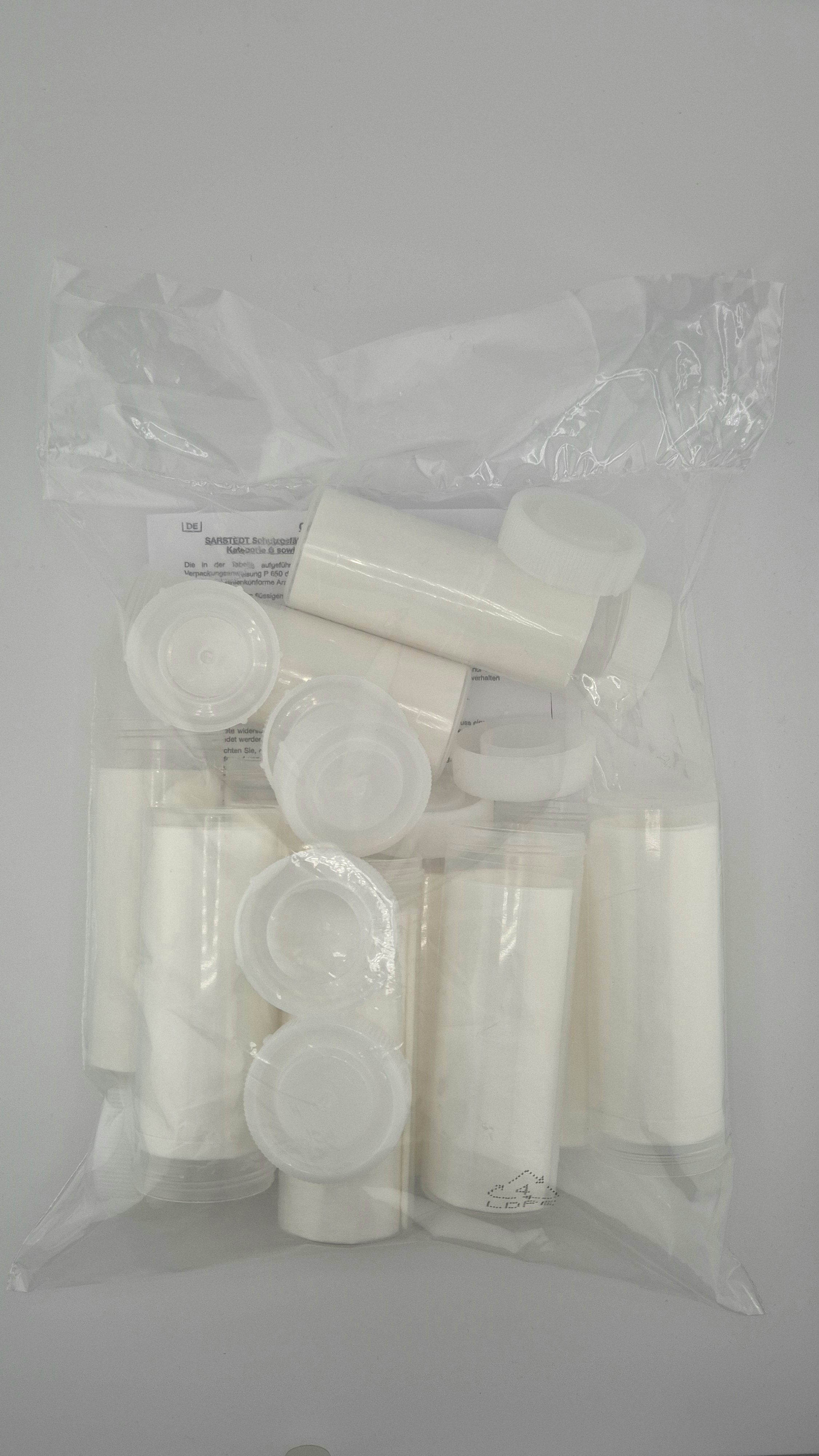  LabPack Récipient de protection114xØ44 mm avec insert de 