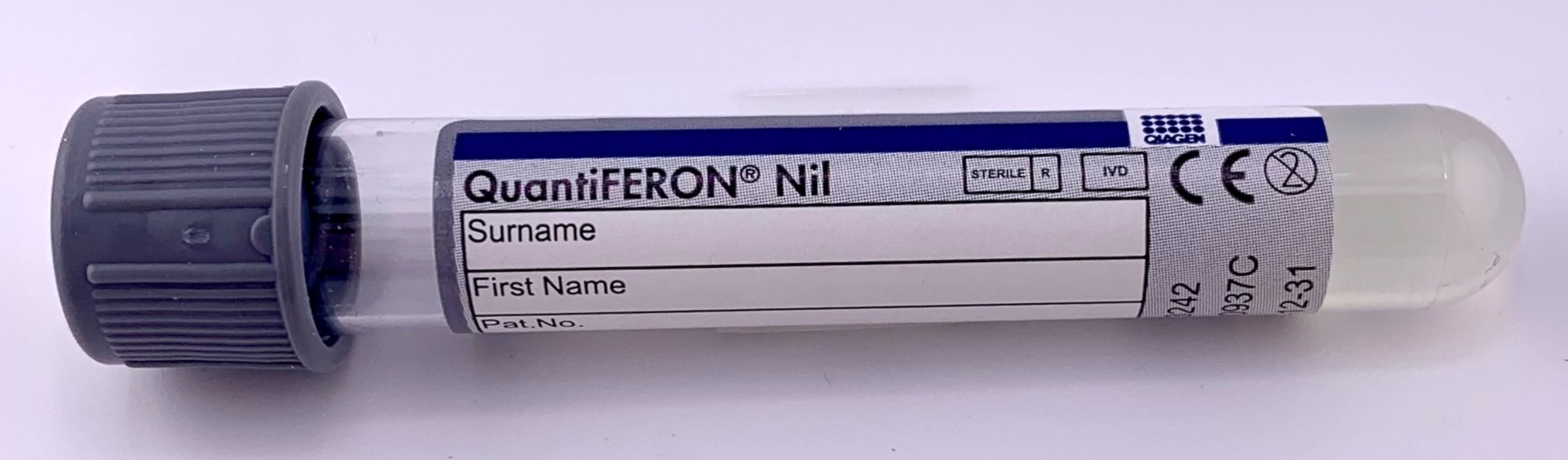 Tubes Quantiferon Plus TB1/TB2/NIL/MIT, 50 pièces 
