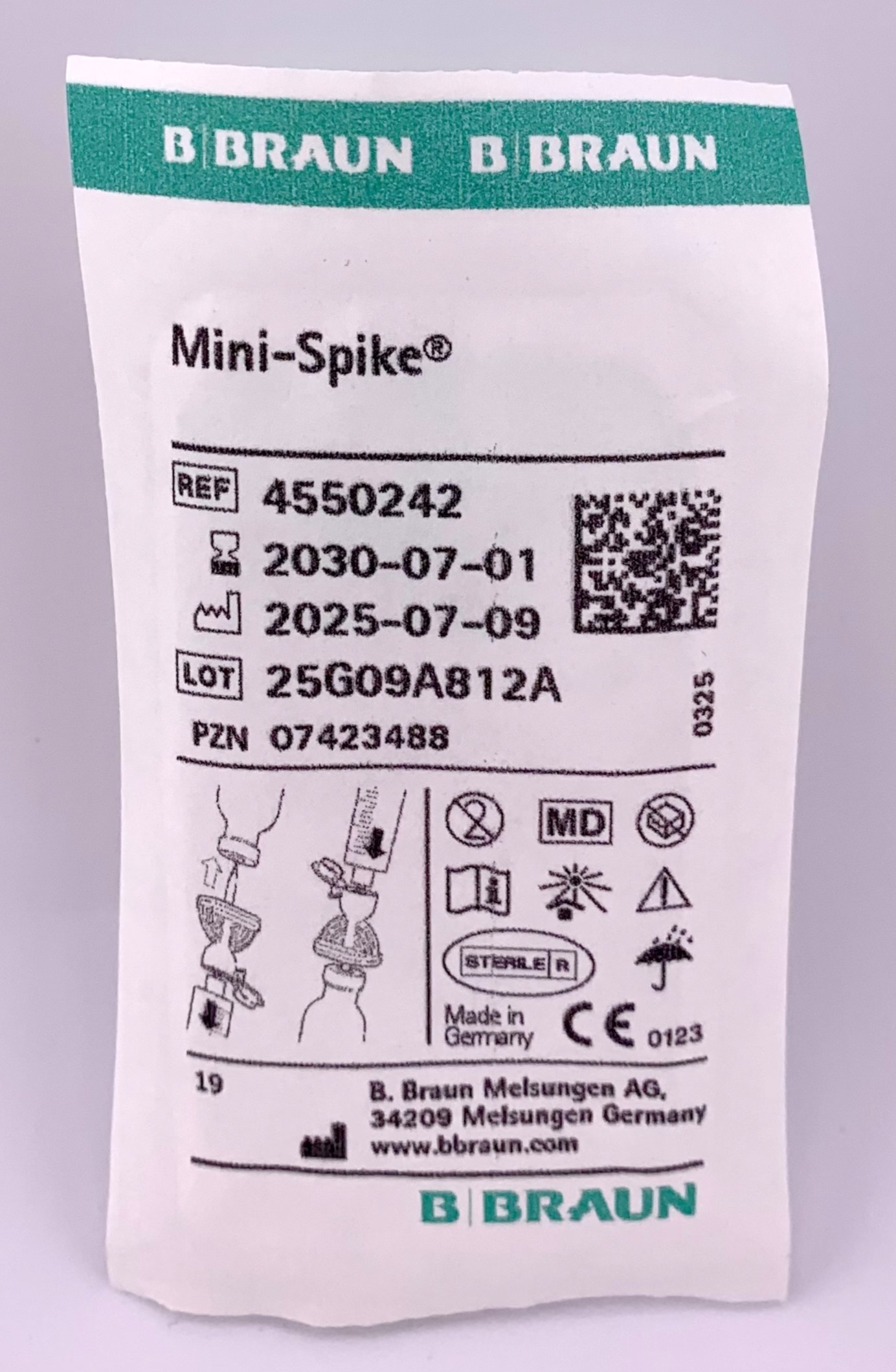 MINI SPIKE PL Canal de prélèvement multi-filtre vert 50 